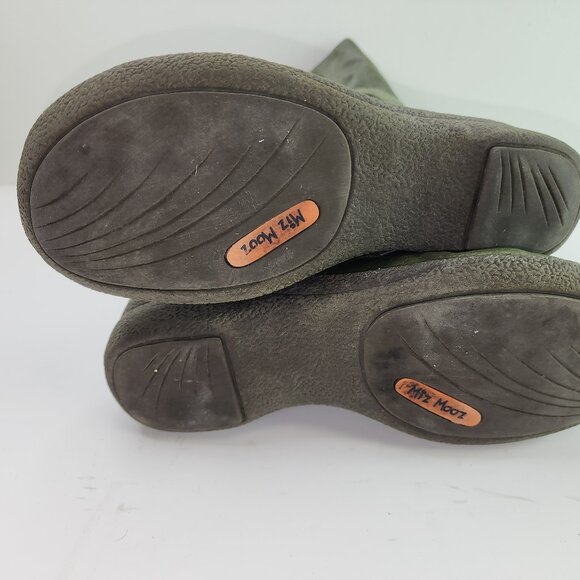 Miz Mooz Orso Green Leather Tall Winter Boots (39 EU / 8.5 US) - Picture 9 of 10